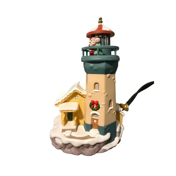 Hallmark Keepsake Magic Collector Series Lighthouse Light Flashing Ornament 1999 - Picture 1 of 13